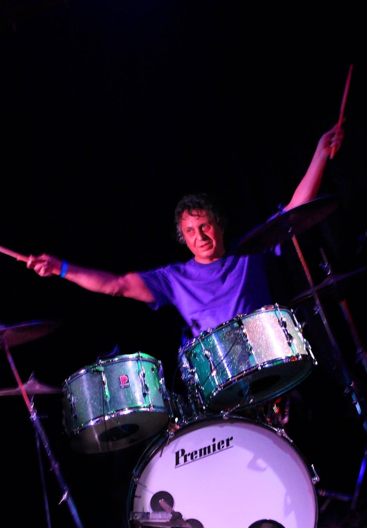 Chris Butler playing drum set